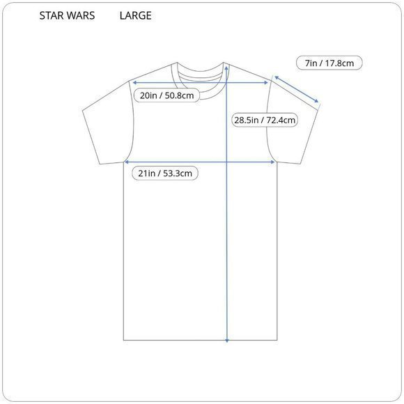 Star‎ Wars Darth Vader T-Shirt Shirt Blue L Large - Picture 3 of 7